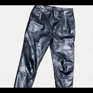 True faux leather pants from the 70s.